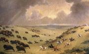 Paul Klee the buffalo hunt USA oil painting artist
